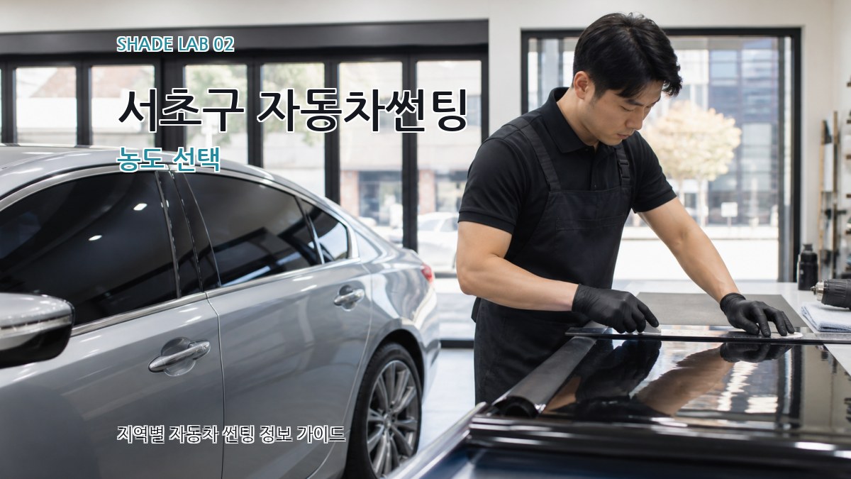 서초구 자동차썬팅 농도 선택