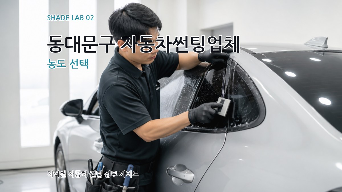 동대문구 자동차썬팅업체 농도 선택