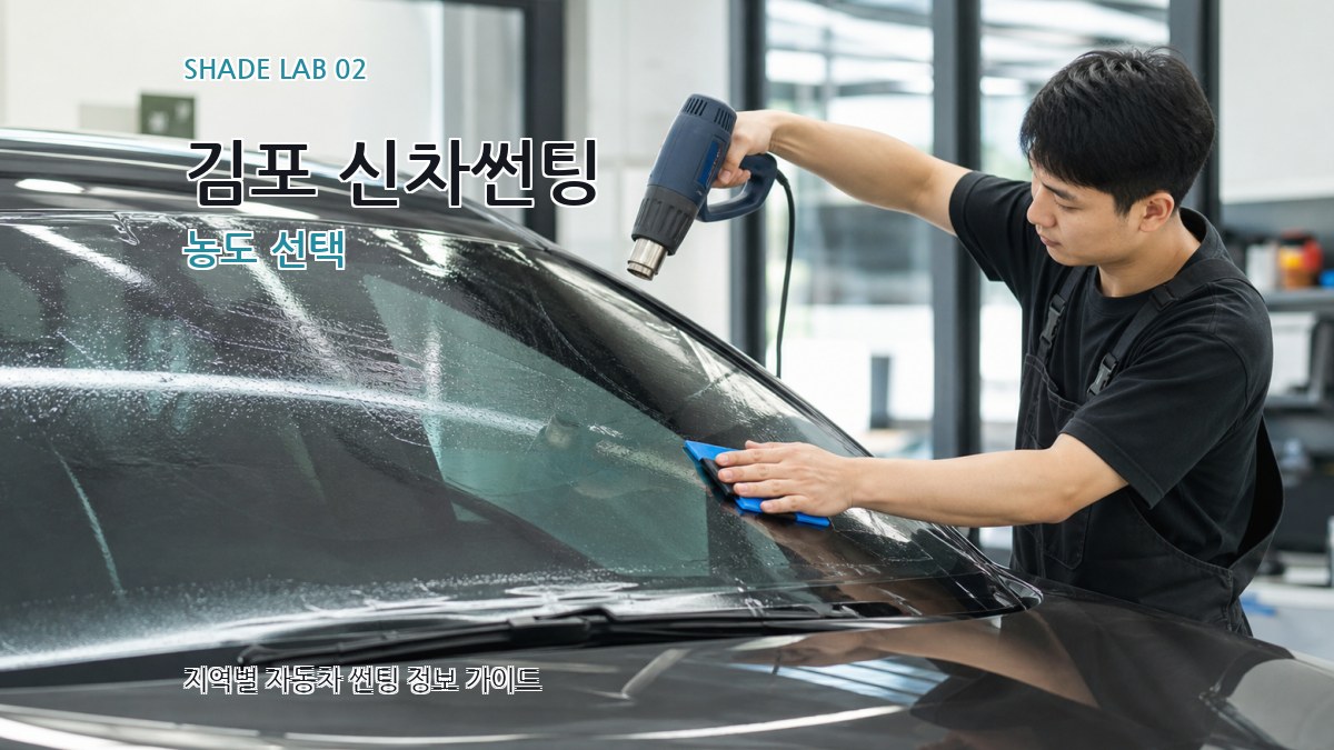 김포 신차썬팅 농도 선택