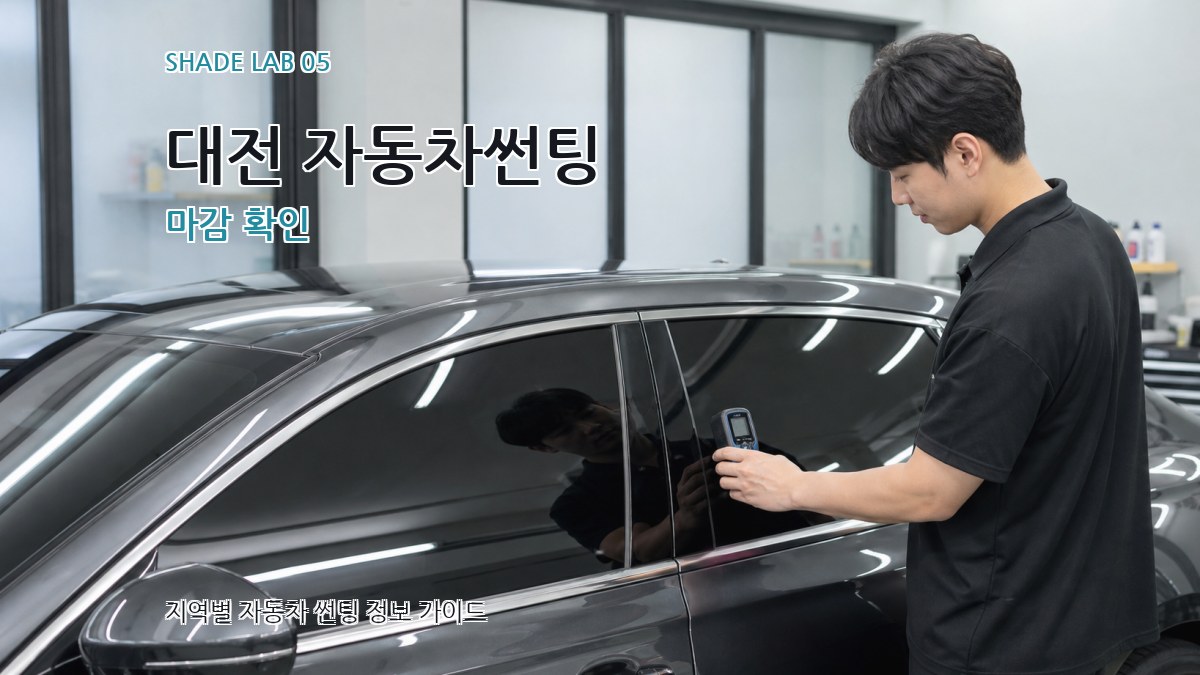 대전 자동차썬팅 마감 확인
