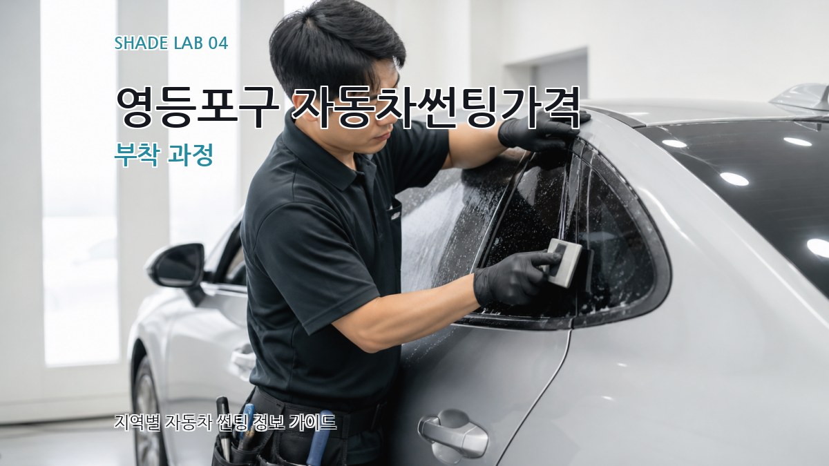 영등포구 자동차썬팅가격 부착 과정