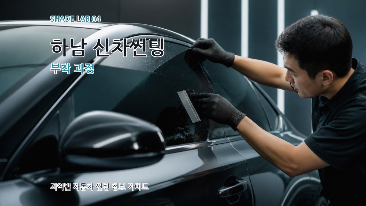 하남 신차썬팅 부착 과정