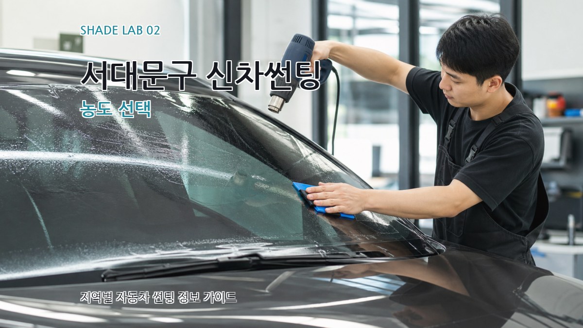 서대문구 신차썬팅 농도 선택