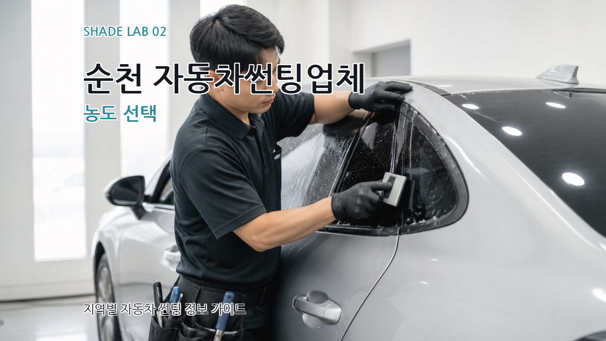 순천 자동차썬팅업체 농도 선택