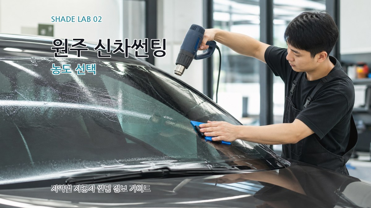 원주 신차썬팅 농도 선택