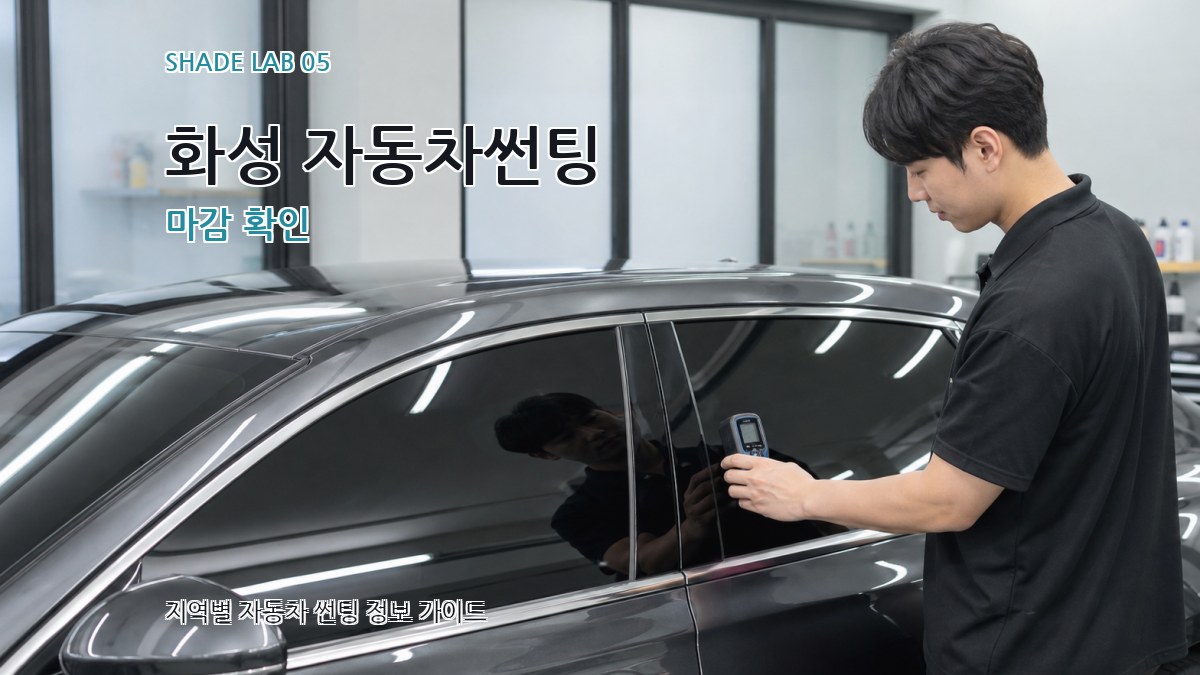 화성 자동차썬팅 마감 확인