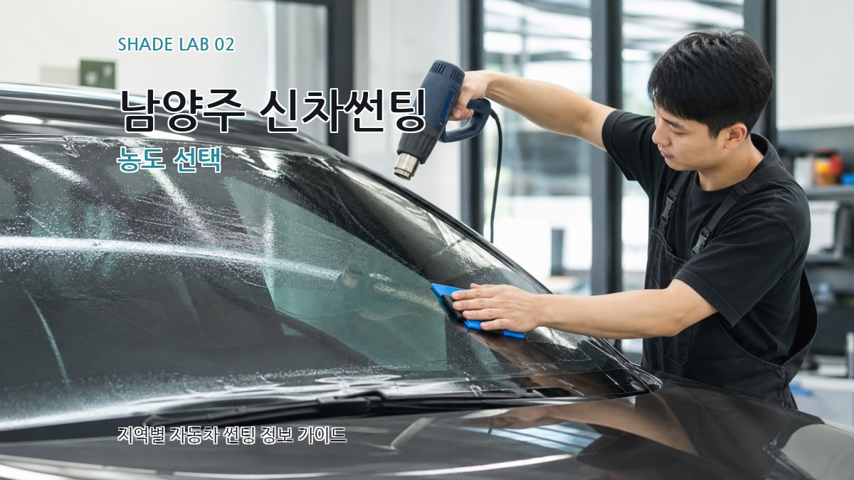 남양주 신차썬팅 농도 선택