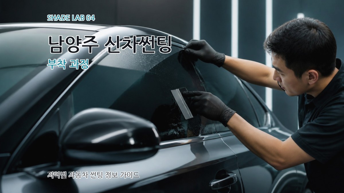 남양주 신차썬팅 부착 과정