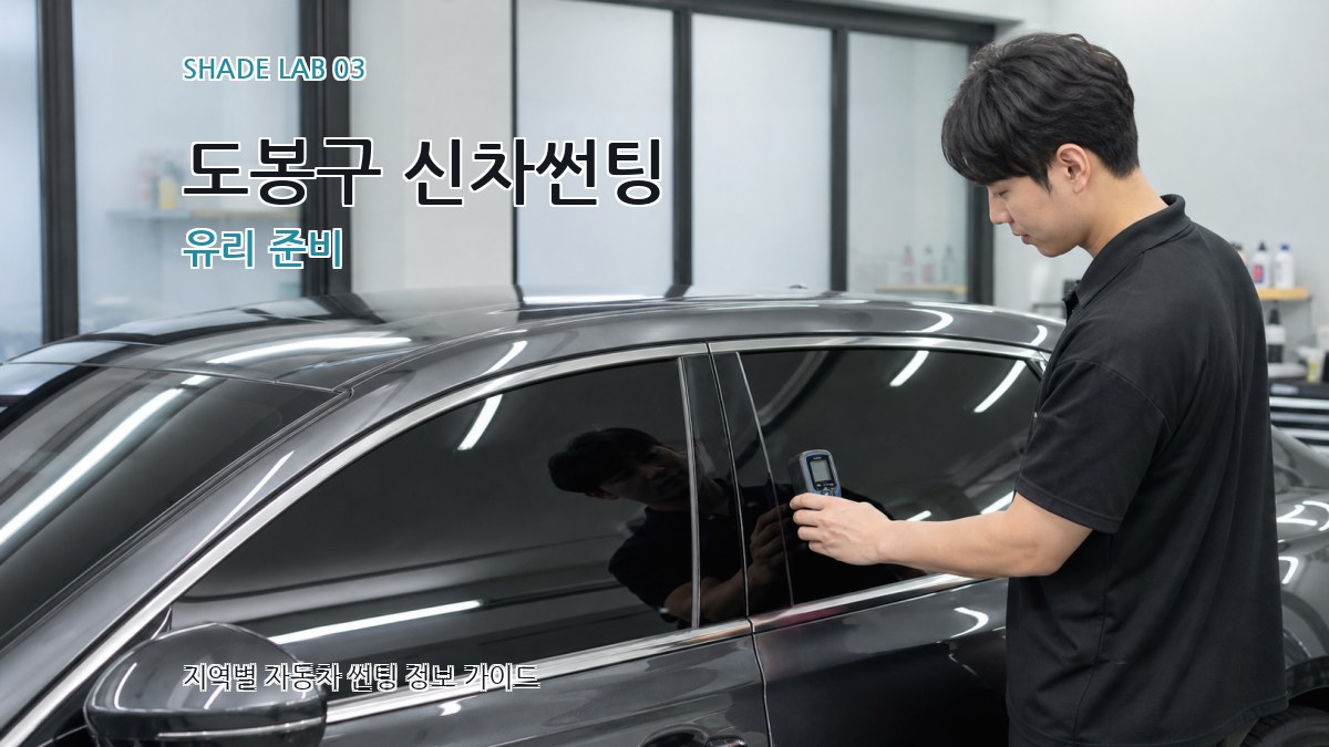 도봉구 신차썬팅 유리 준비