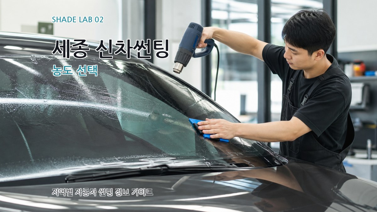 세종 신차썬팅 농도 선택