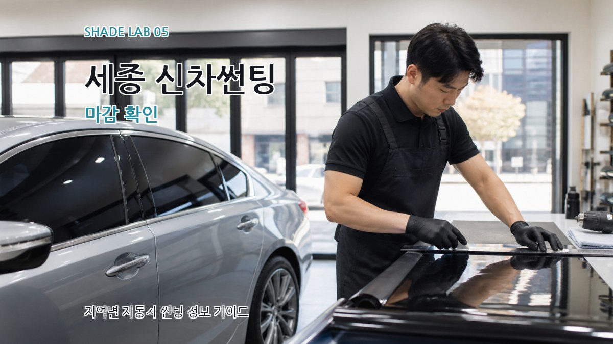 세종 신차썬팅 마감 확인