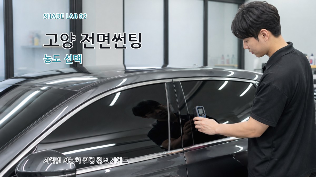 고양 전면썬팅 농도 선택