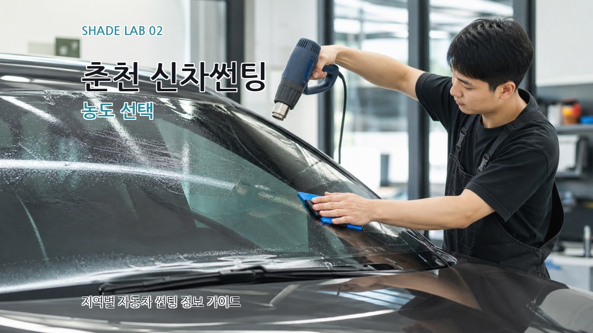 춘천 신차썬팅 농도 선택