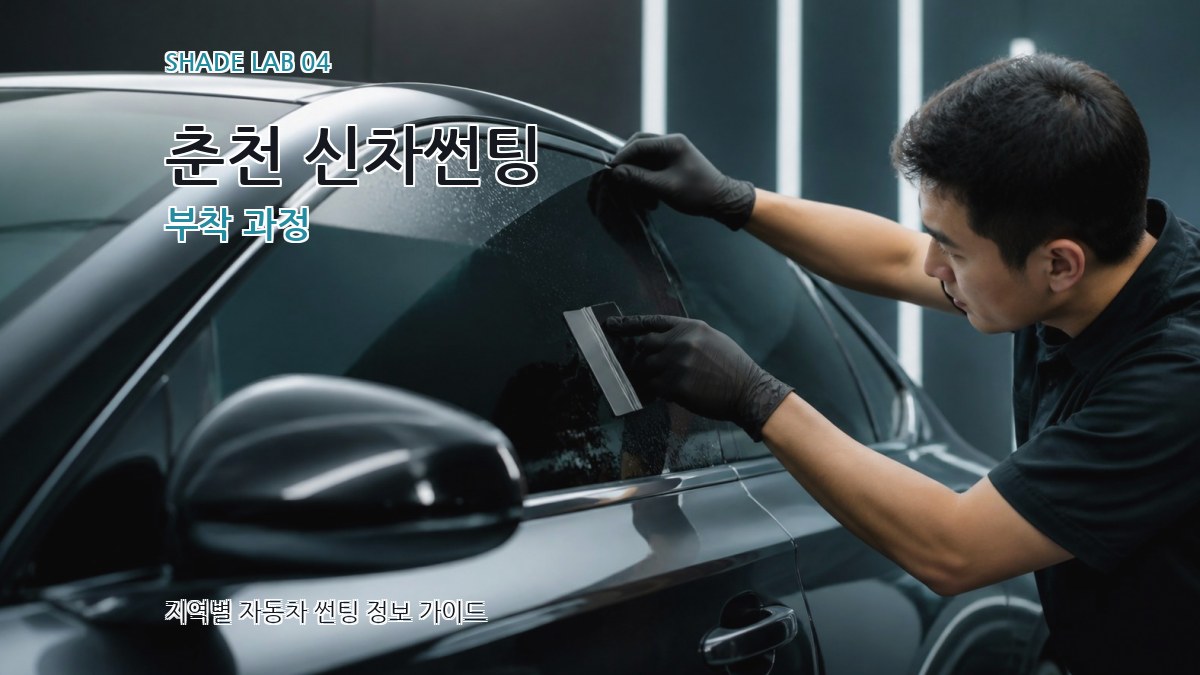 춘천 신차썬팅 부착 과정
