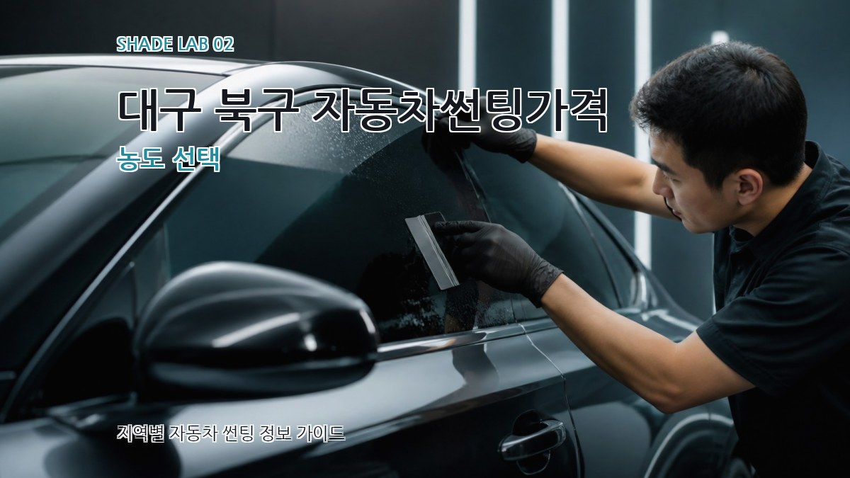 대구 북구 자동차썬팅가격 농도 선택