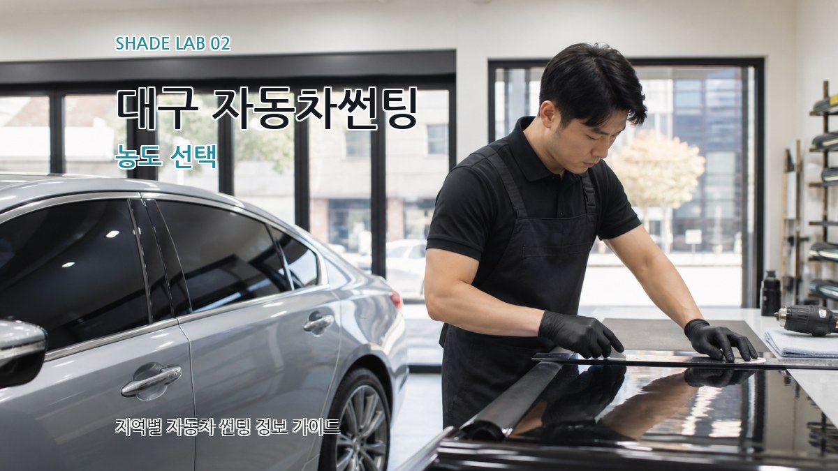 대구 자동차썬팅 농도 선택