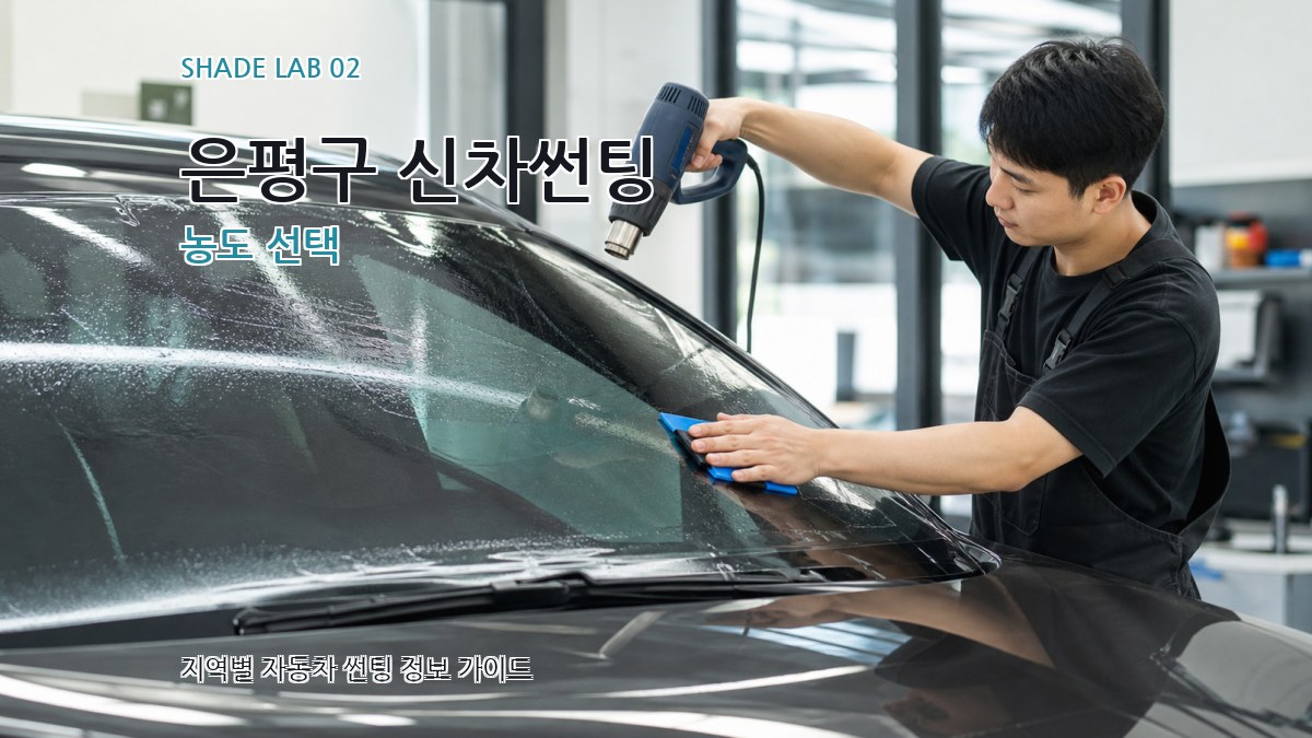 은평구 신차썬팅 농도 선택