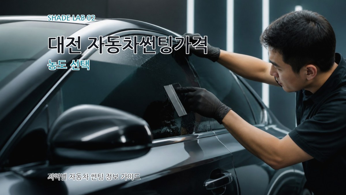 대전 자동차썬팅가격 농도 선택