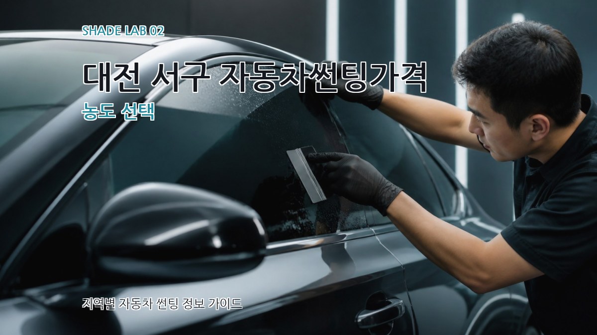 대전 서구 자동차썬팅가격 농도 선택