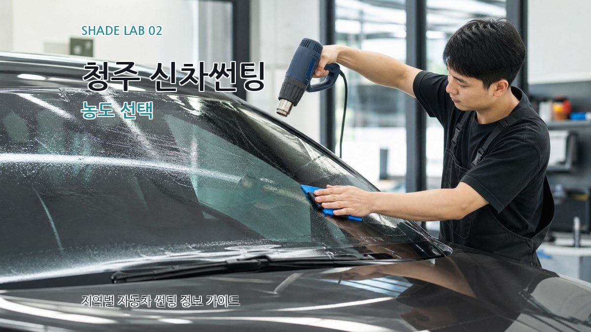 청주 신차썬팅 농도 선택