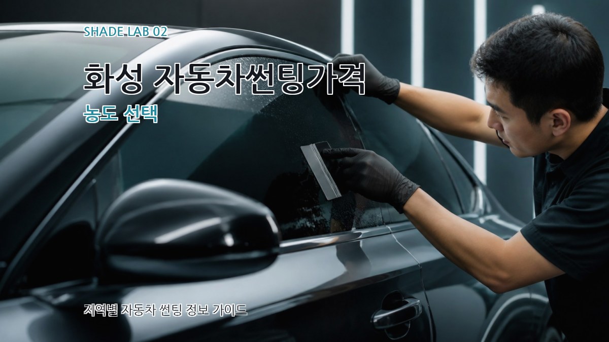 화성 자동차썬팅가격 농도 선택