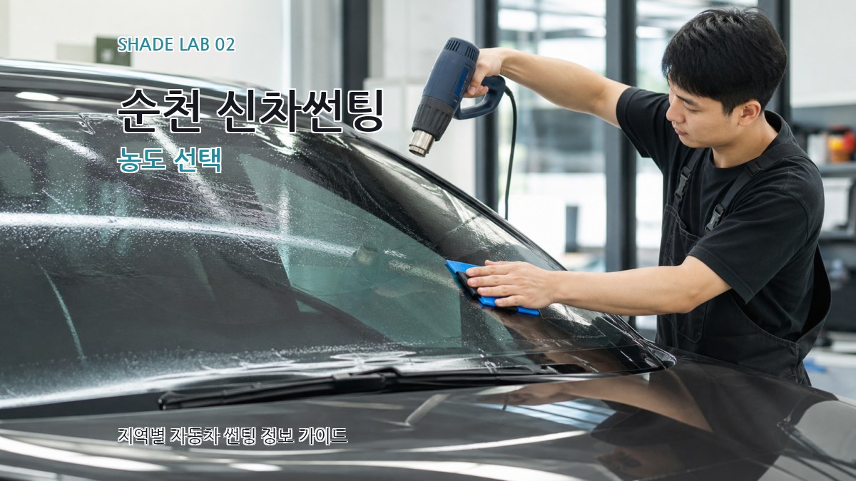 순천 신차썬팅 농도 선택
