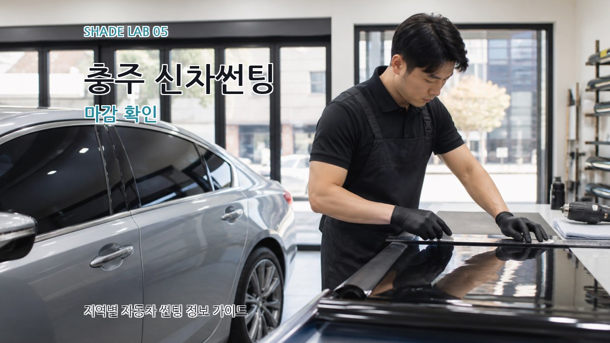 충주 신차썬팅 마감 확인