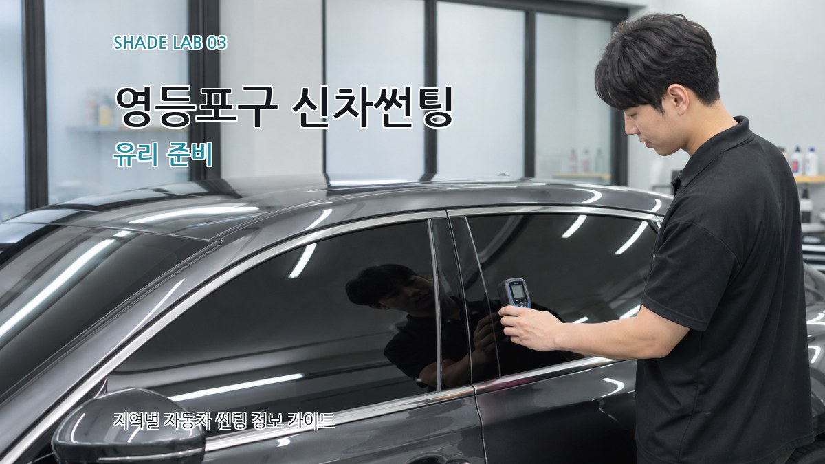 영등포구 신차썬팅 유리 준비