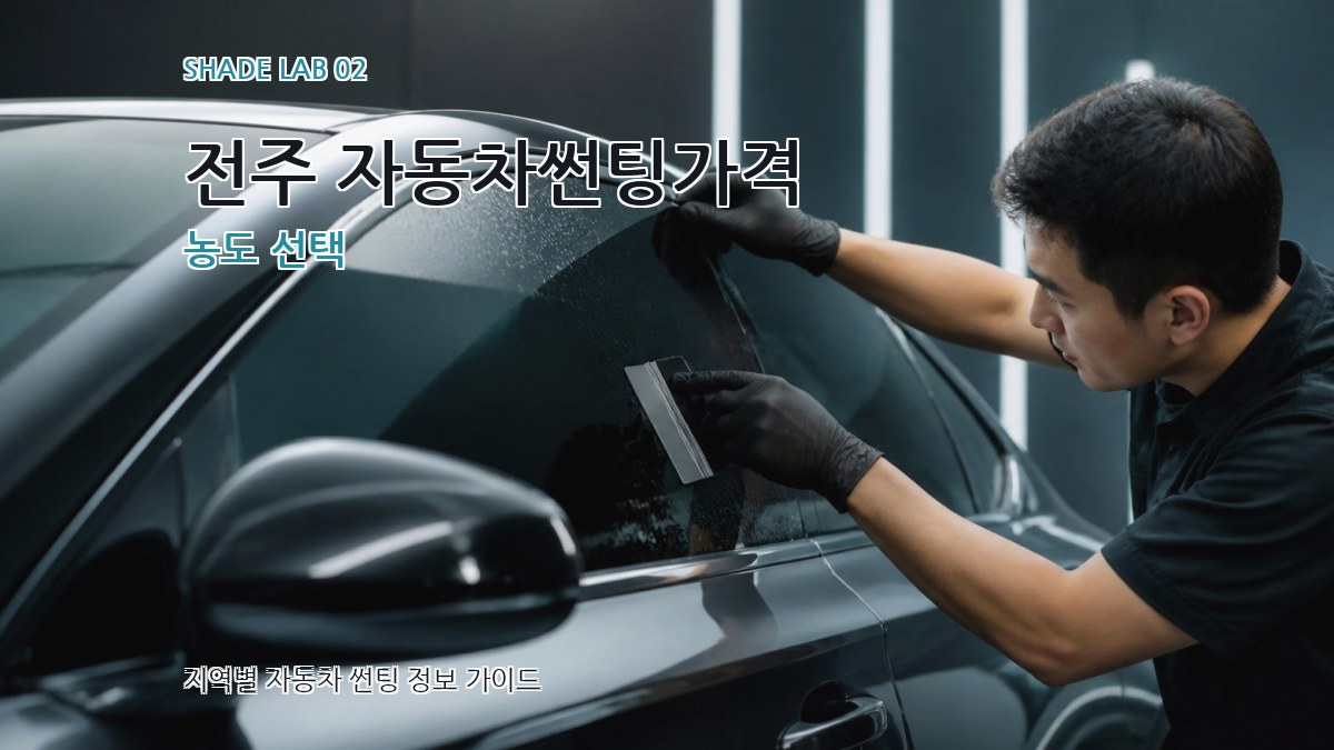 전주 자동차썬팅가격 농도 선택