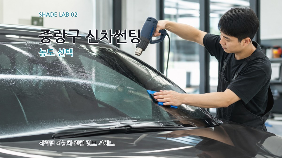 중랑구 신차썬팅 농도 선택
