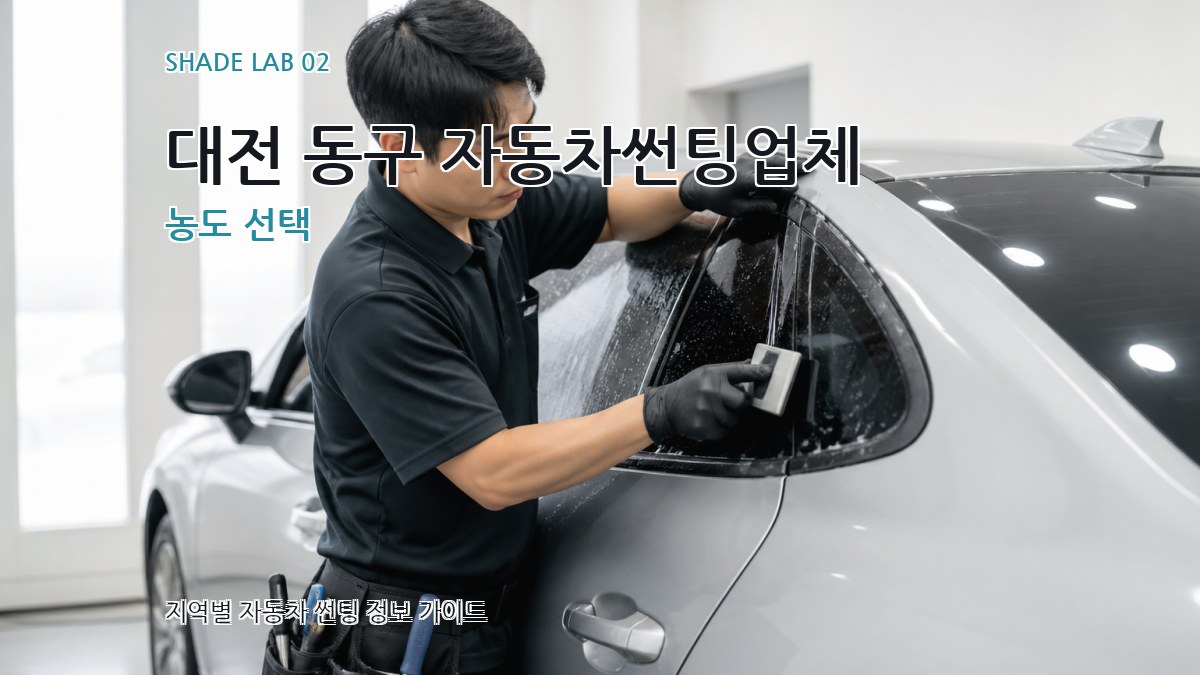 대전 동구 자동차썬팅업체 농도 선택