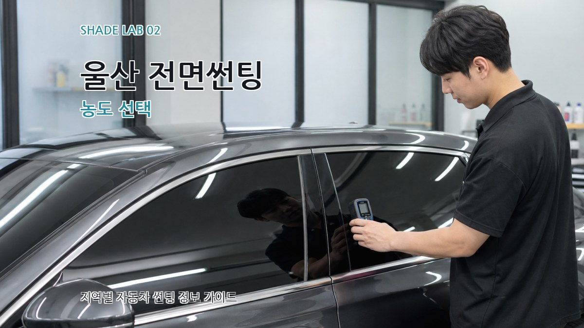 울산 전면썬팅 농도 선택