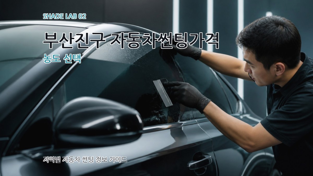 부산진구 자동차썬팅가격 농도 선택
