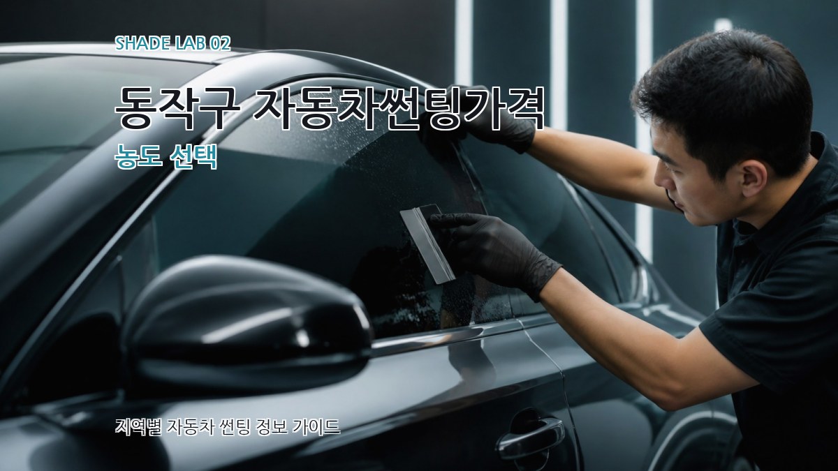 동작구 자동차썬팅가격 농도 선택
