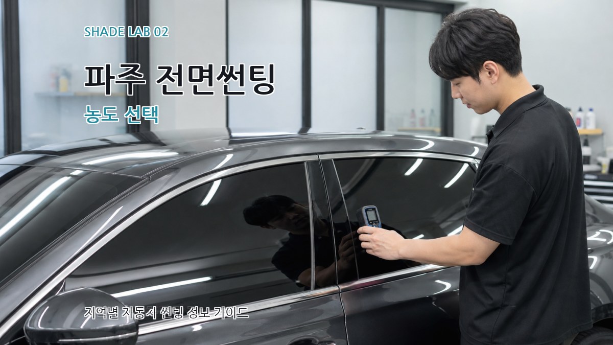 파주 전면썬팅 농도 선택