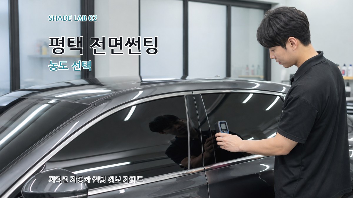 평택 전면썬팅 농도 선택