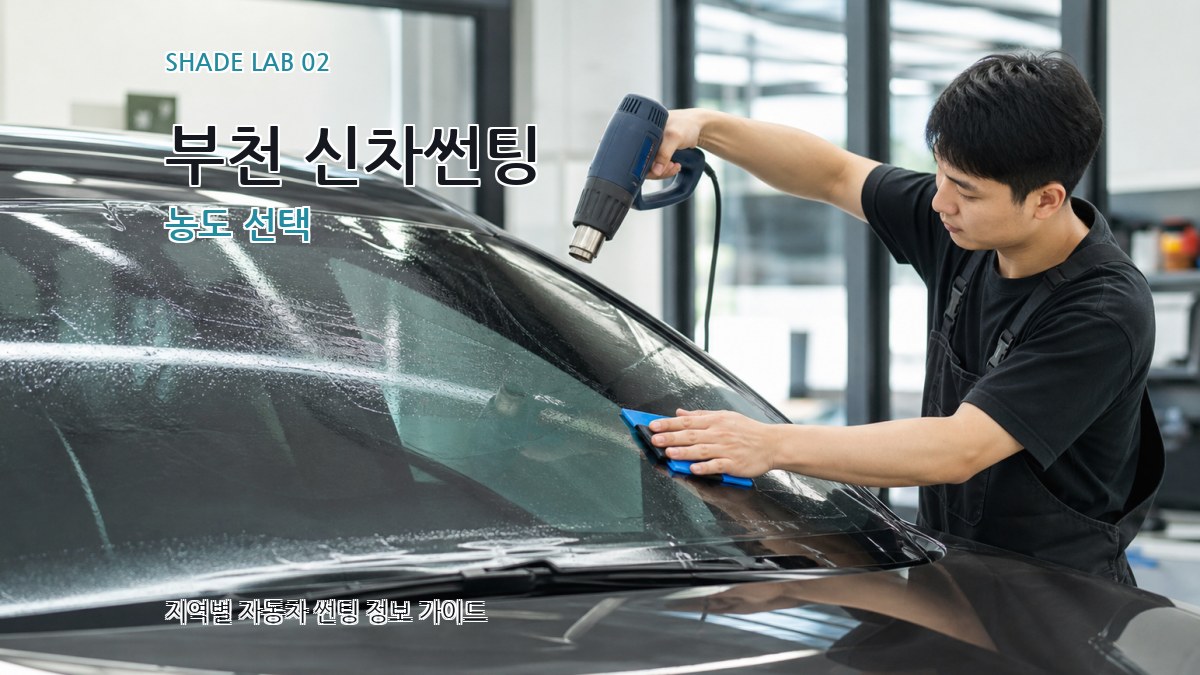 부천 신차썬팅 농도 선택