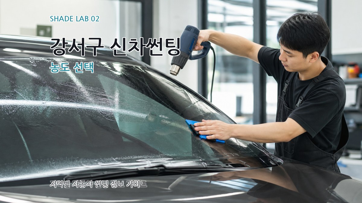 강서구 신차썬팅 농도 선택
