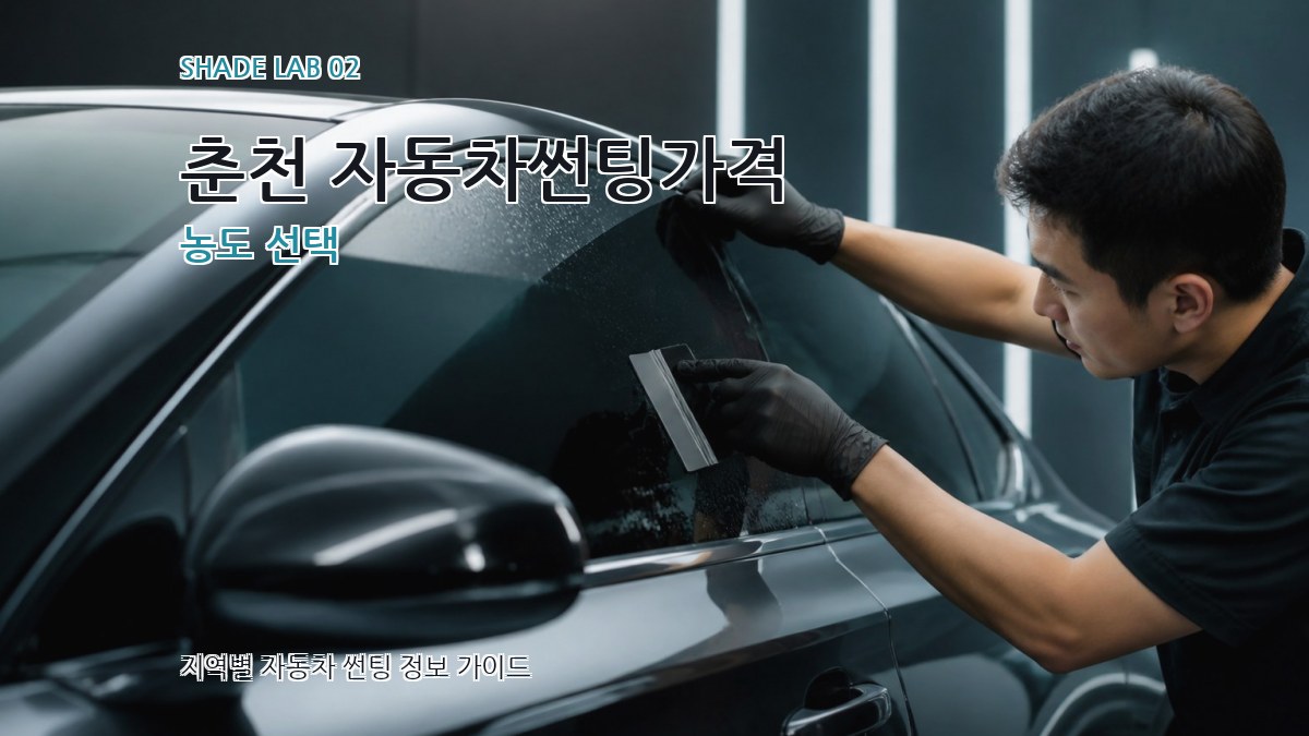 춘천 자동차썬팅가격 농도 선택