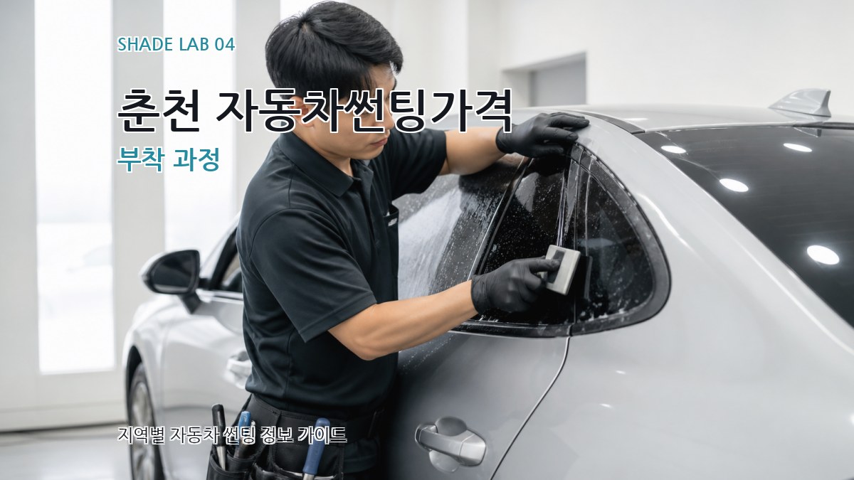 춘천 자동차썬팅가격 부착 과정