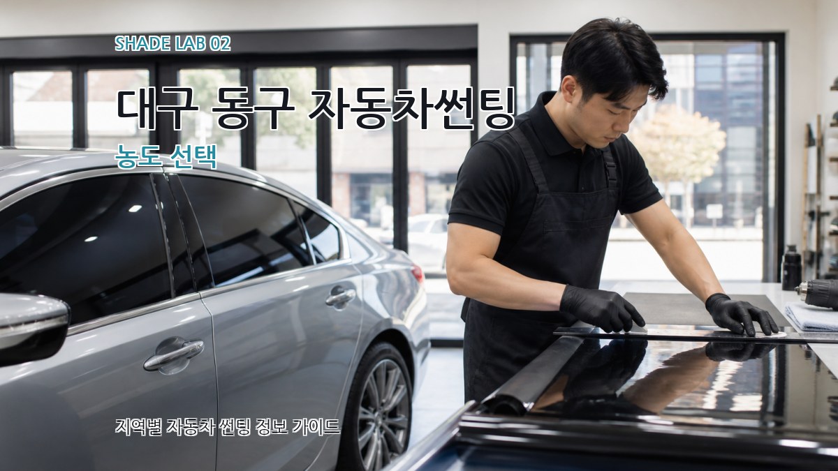 대구 동구 자동차썬팅 농도 선택
