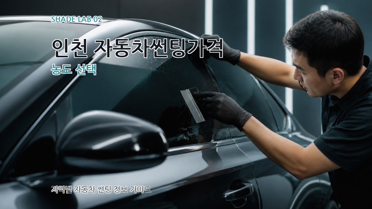 인천 자동차썬팅가격 농도 선택