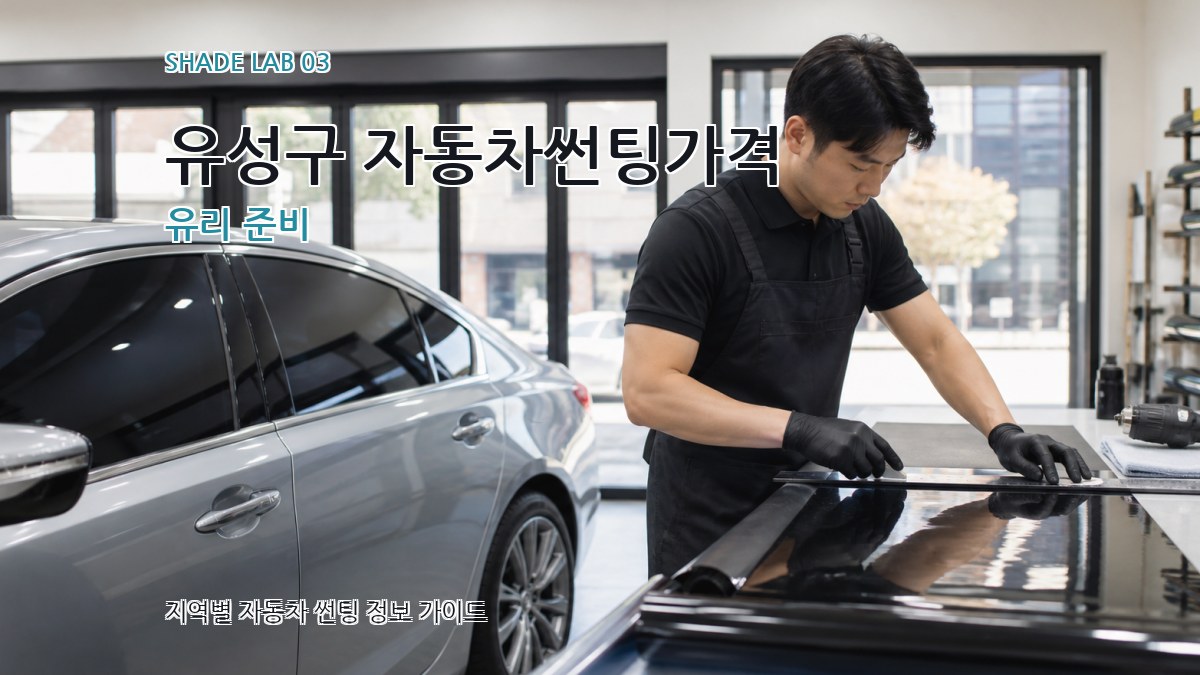 유성구 자동차썬팅가격 유리 준비