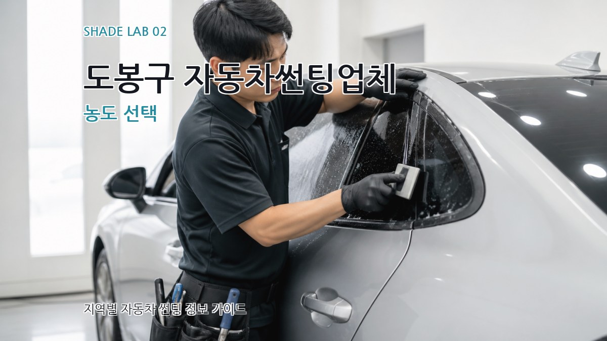 도봉구 자동차썬팅업체 농도 선택