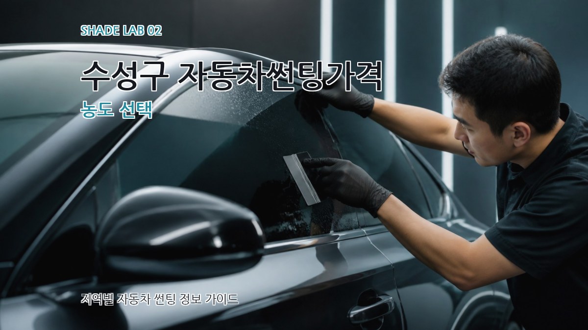 수성구 자동차썬팅가격 농도 선택