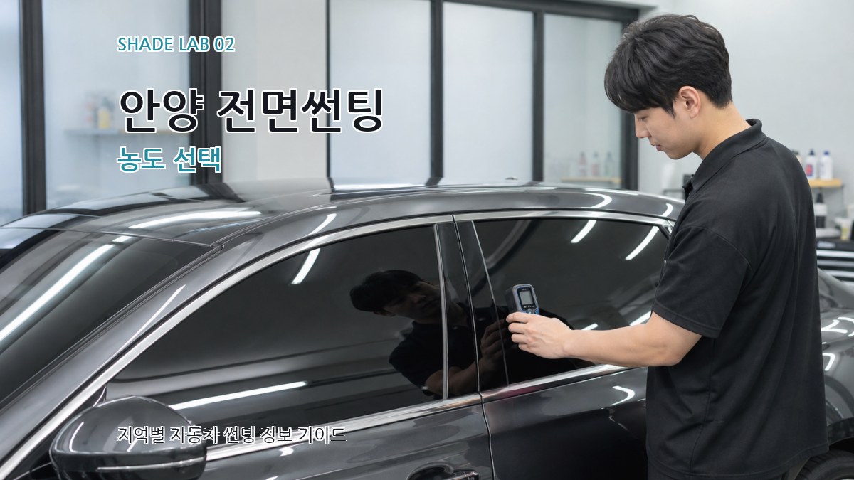 안양 전면썬팅 농도 선택