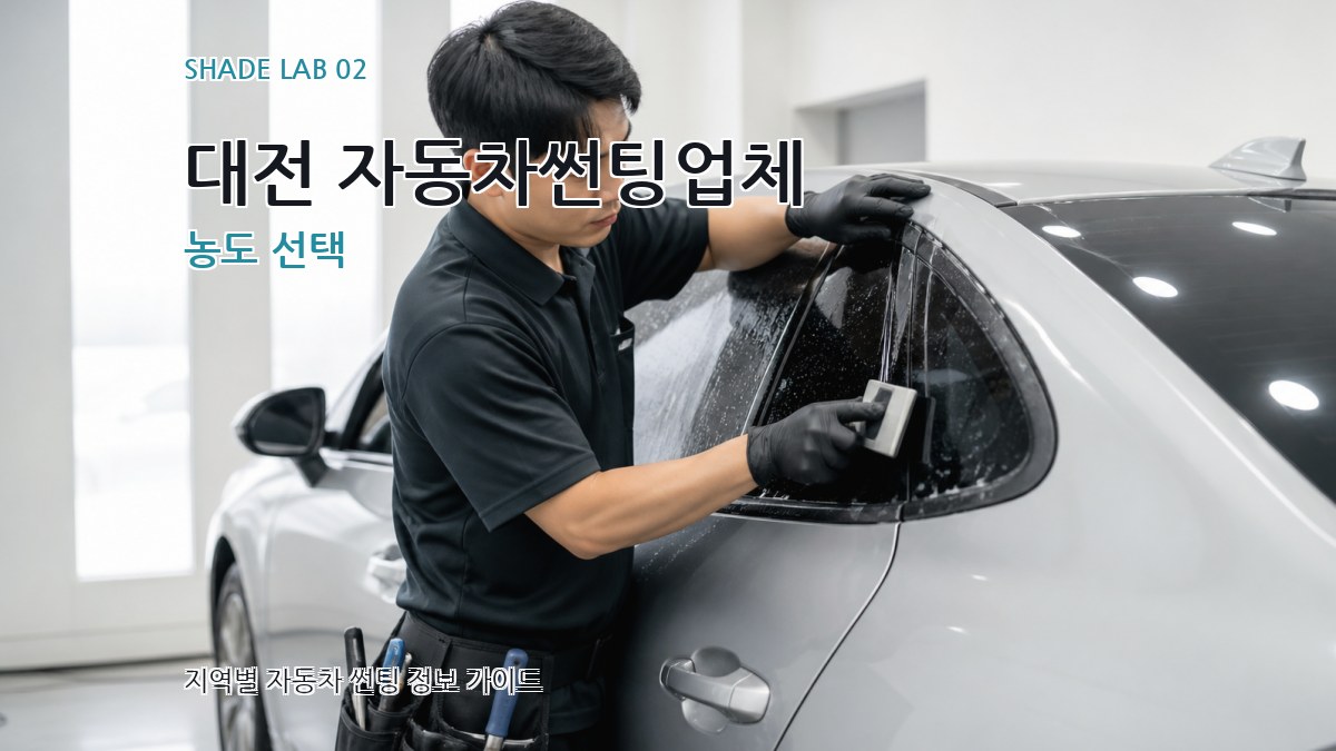 대전 자동차썬팅업체 농도 선택