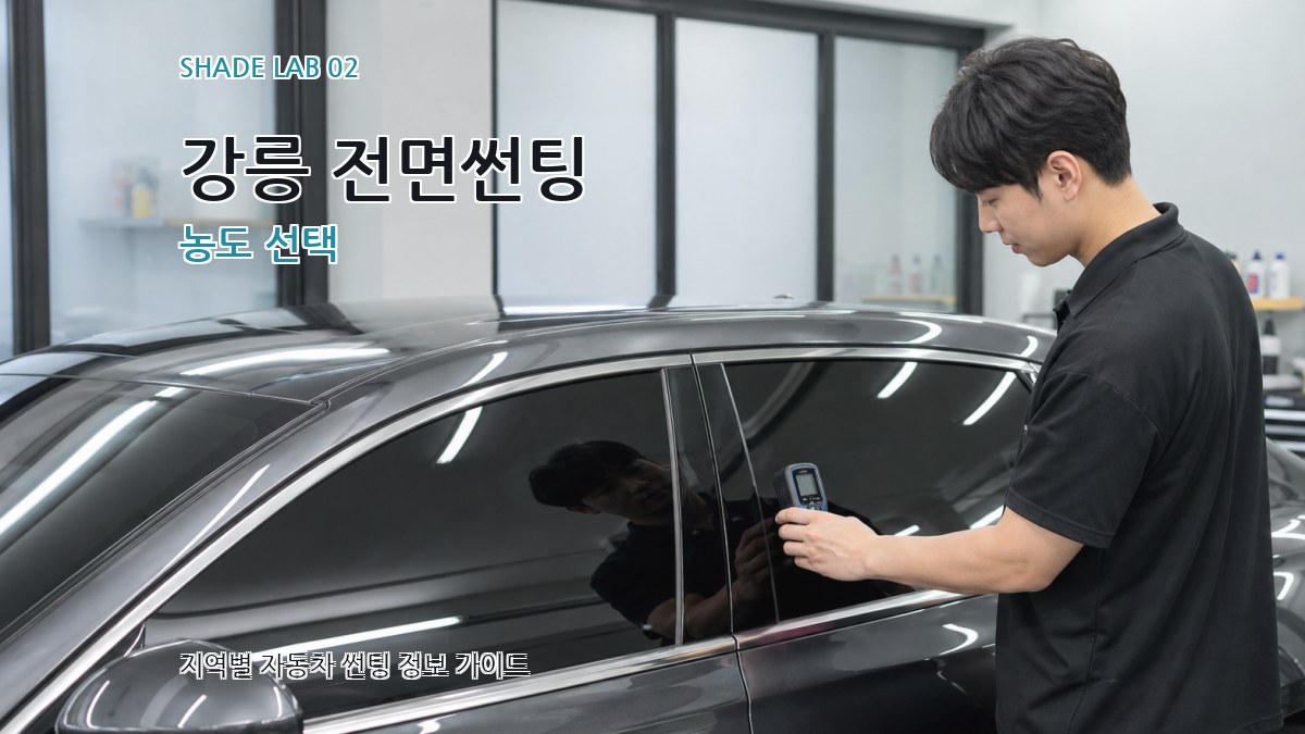 강릉 전면썬팅 농도 선택