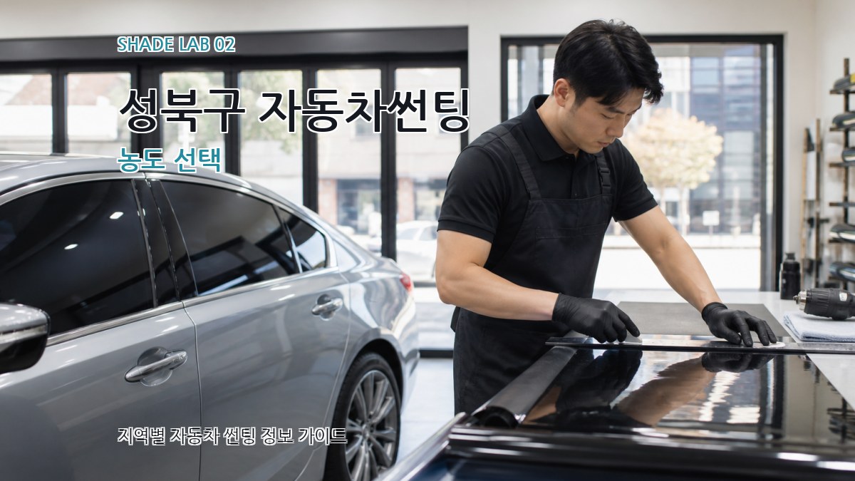 성북구 자동차썬팅 농도 선택