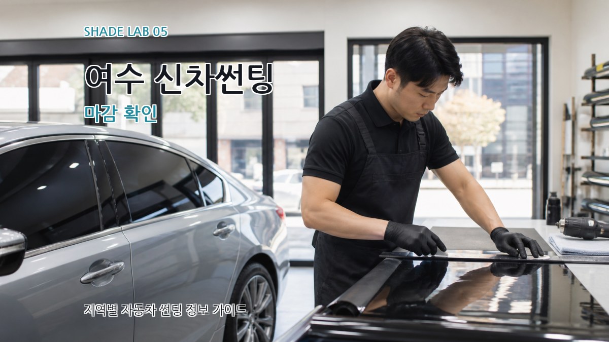 여수 신차썬팅 마감 확인